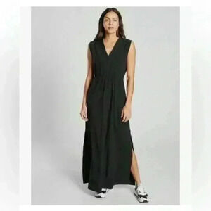 Athleta Black Marlow Maxi Lightweight Travel Dress